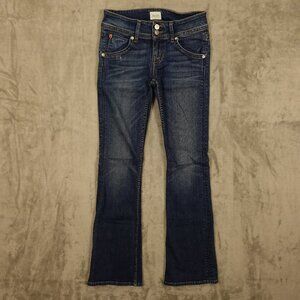 Women's Dark Blue Stretch Bootcut Jeans